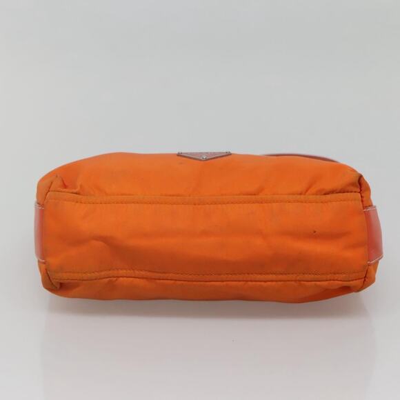 PRADA Shoulder Bag Nylon Orange Silver - Picture 9 of 12